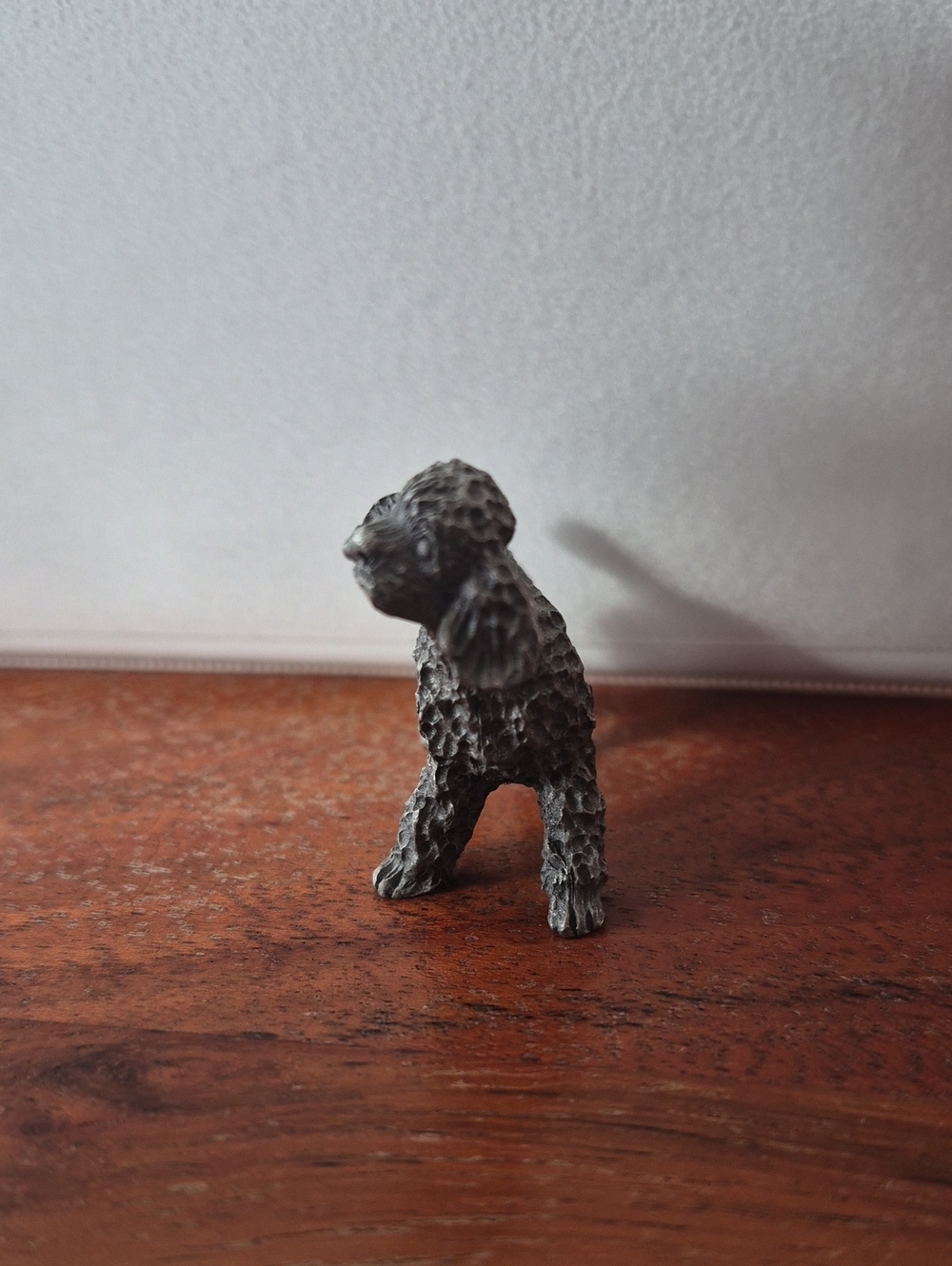 Miniature Pewter Poodle Figurine - Picture 2 of 7